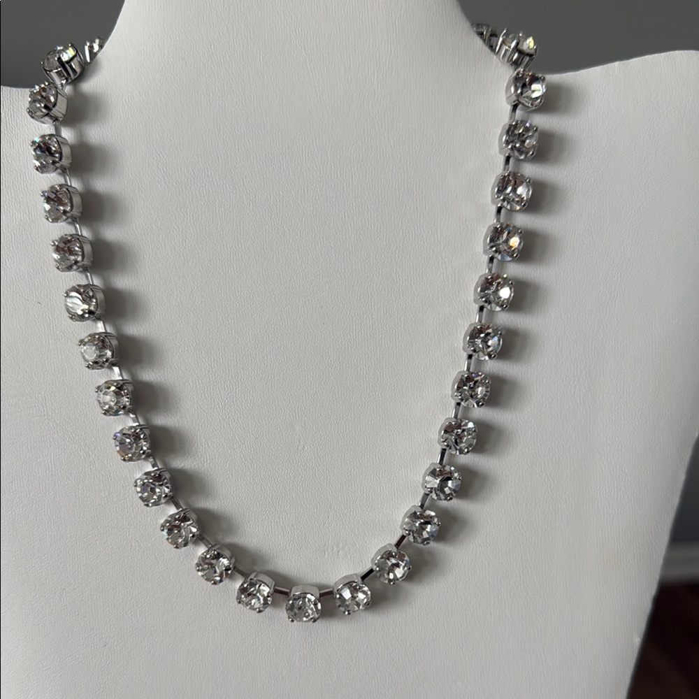 Touchstone Crystal by Swarovski Ice Collar Necklace-Classic Crystal Tennis Style